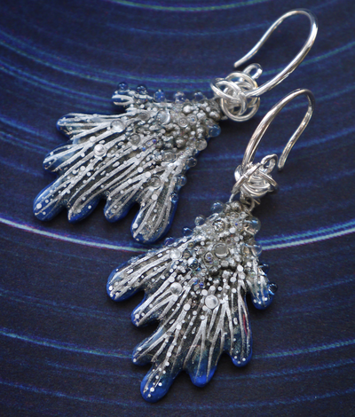 Серьги-крылья "Дитя звёздного моря", волшебное украшение-талисман