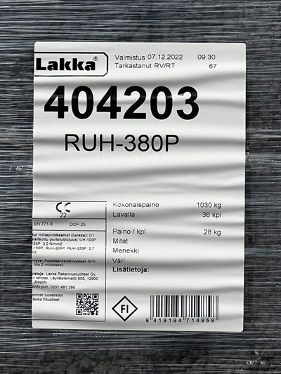 Керамзитобетонный блок Lakka RUH-380P