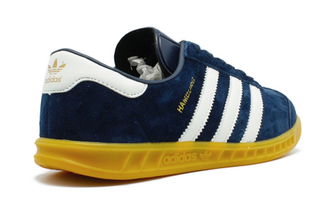 Adidas hamburg navy gum sole hotsell