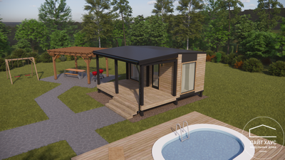 Модуль дома "Фиеста" (с крытой террасой)