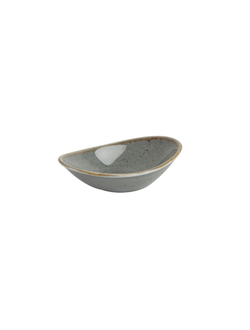 Мини-соусник овальный 7х11 см фарфор цвет тёмно-серый