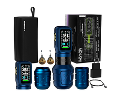 Беспроводная тату машинка OZER X-Channel Stroke 3.5 - 5.0mm Blue