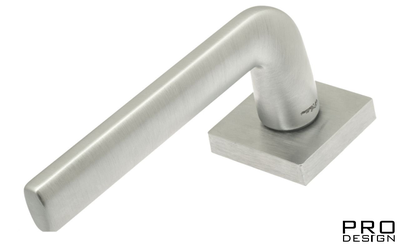 Дверная ручка на квадратном основании Fratelli Cattini "LINEA" 8-CS матовый хром