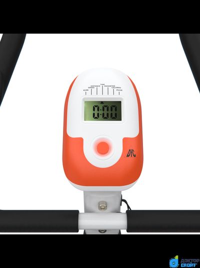 Велотренажер DFC B504BWO магнитный (белый корпус, оранжевая полоса)