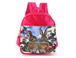 Рюкзак розовый год Кролика №13