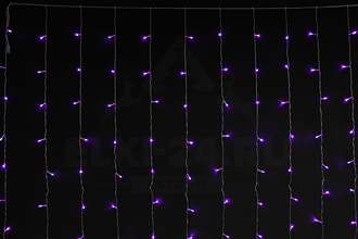 Гирлянда светодиодная "Занавес" 2x1.8 м фиолетовый свет
