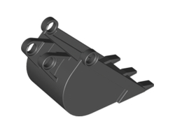 Technic Digger Bucket 4 x 4 x 9 with 3 Teeth, Black (2950 / 295026 / 4199341 / 4248956 / 4562379)