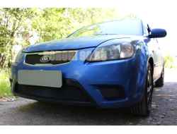 Защита радиатора KIA RIO 2009-2011 black верх