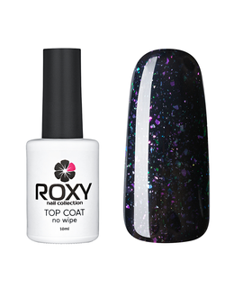 Топ без липкого слоя с шиммером - TOP COAT no wipe Т05 shine (10 ml)