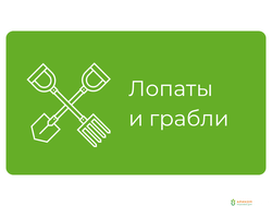 Лопаты, грабли и вилы