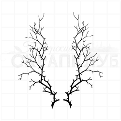 Штамп колючие ветки