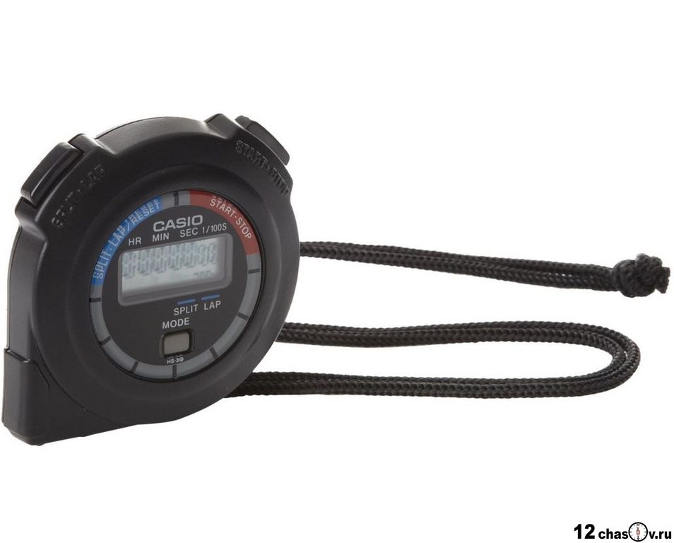 Электронный секундомер CASIO HS-3V-1 купить в интернет-магазине 12chasov.ru