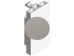 Заглушка серебро, 1 модуль - Apolo 5000 - Efapel 45973 SPR