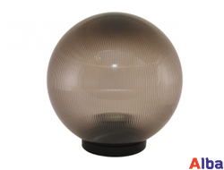 Шар 250мм Светильник садово-парковый дымчатый
