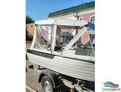 BOATCOVER PVC 440  150 см. (ходовые, стояночные, транспортировочные - прочное плетение) пепельный, бежевый