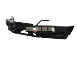 Передний силовой бампер без дуг серии Трофи на Mitsubishi L200 IV 2006-2014 (02.121.03)