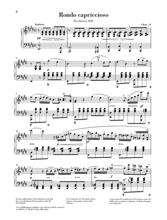 Мендельсон. Рондо-каприччиозо op.14 для фортепиано
