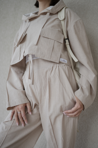 Спортивный костюм из вареного хлопка