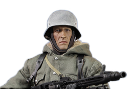 Немецкий пулеметчик в зимнем обмундировании - КОЛЛЕКЦИОННАЯ ФИГУРКА 1/6 scale Action figure WW2 SS Panzer Division Das Reich MG42 Gunner "Dustin" (D80130) - DID