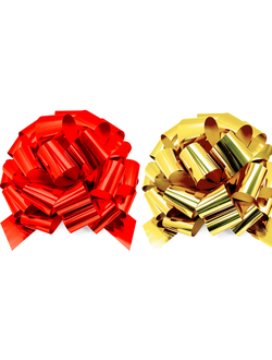 Бант 36 см, Металлик, МИКС