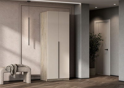 ШК 5 800 шкаф двустворчатый распашной Дуб Эндгрейн/Меланж