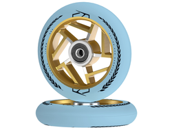 Купить колесо Fuzion Apollo (Blue/Gold) 110 для трюковых самокатов в Иркутске