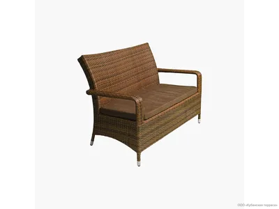 Диван Романтика двухместный из ротанга