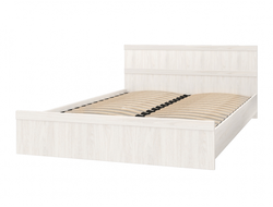 Спальня САБРИНА-2 - Кровать КД-1.11 1600 высокая 1С Ясень анкор светлый