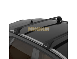 Багажник на крышу автомобиля LUX SCOUT-2 черный для Haval H5 II 2023- на интегрированные рейлинги