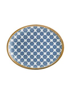Блюдо овальное 250*190 мм. Калиф Лотус BONNA