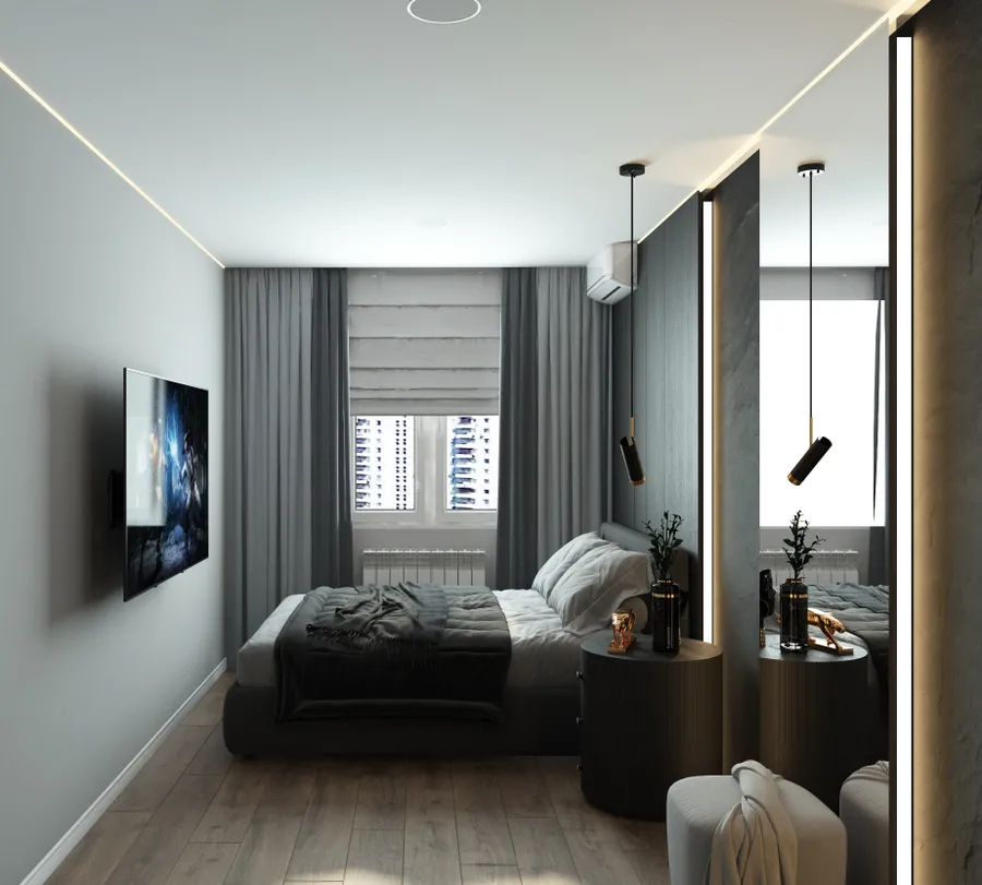 2-х комн.квартира 61 м. кв. Спальня