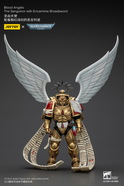 Сангвинор Кровавых Ангелов (Warhammer 40k) - КОЛЛЕКЦИОННАЯ ФИГУРКА 1/18 Blood Angels The Sanguinor with Encarmine Broadsword (JT02519) - JOYTOY