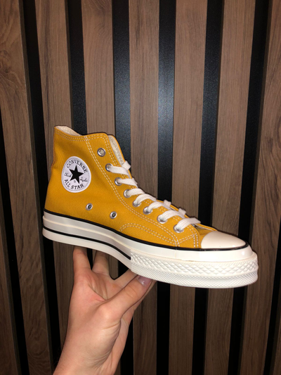 Желтые высокие кеды converse Chuck Taylor 70 фото официальный сайт