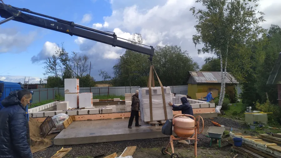 Выгрузка Газобетона СК