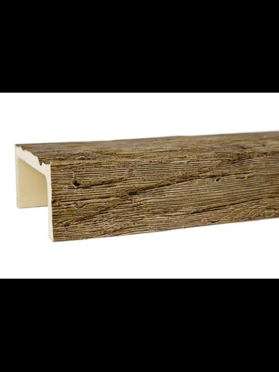Декоративная балка из полиуретана. Полиуретановая фальшбалка Country Decor угловая пепел