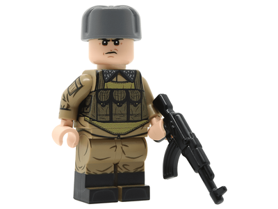 Солдат мотострелок в шапке ушанке | United Bricks Cold War Soviet Motor Rifles Soldier