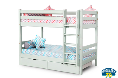 Вариант 9 Двухъярусная кровать "Соня" с прямой лестницей Томск