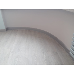 Плинтус ХДФ Dollken Cubu Flex Life 40мм Х 2,5 м 1246 Серебро платина
