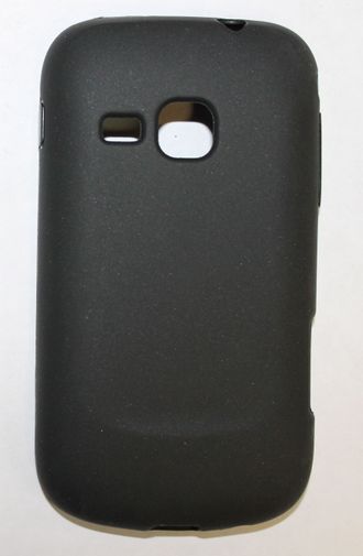 Защитная крышка силиконовая Samsung S6500 Galaxy mini 2, чёрная