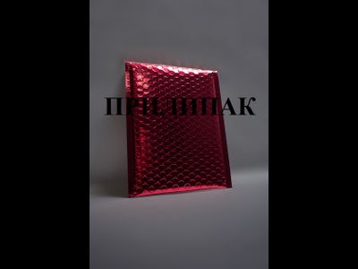 Металлизированный пакет с воздушной подушкой D/14 красный (red)