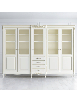 БИБЛИОТЕКА 5 ДВЕРЕЙ С ЯЩИКАМИ ATELIERGOLD (L306*P51*H220) APG185E-K02-G