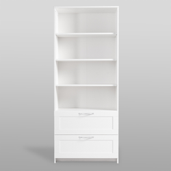 Сириус Стеллаж 2 ящика 782х1900х348 Белый