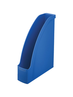 Лоток вертикальный для бумаг LEITZ "Plus", ширина 78 мм, синий, 24760035