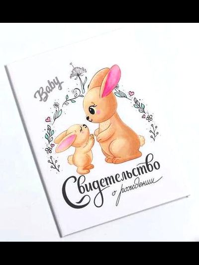 Папка "Свидетельство о рождении" МИКС (новый формат)