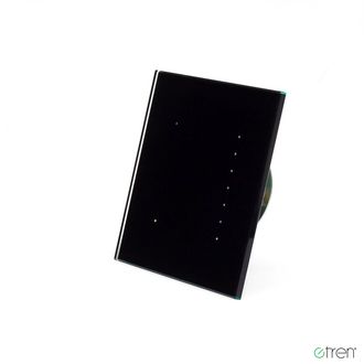 Q600S (Чёрный) Проходной сенсорный выключатель света для всех видов ламп с функцией таймера на выключение и ИФК ДУ