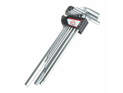 Набор имбусовых ключей HEX (шестигранников) 10 предметов длинные с магнитайзером ARNEZI R1060035