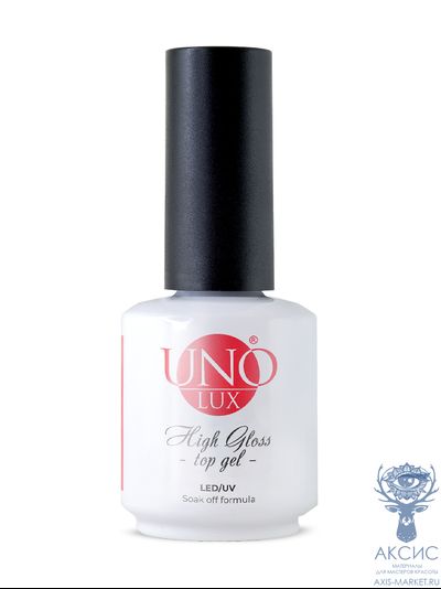 UNO LUX, Верхнее покрытие топ High Gloss Top Coat, 16 г