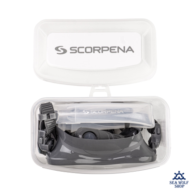 Маска для дайвинга с трубкой Scorpena комплект темно-серый (взрослый)