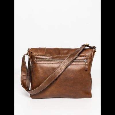 Кожаная мужская сумка Madruzzo Premium brown (арт. 
5068-63)