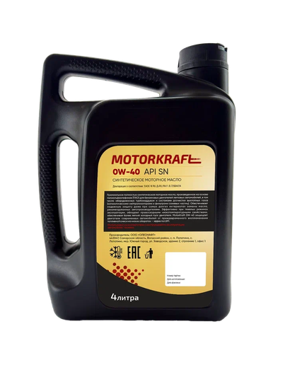 MotorKraft 0W-40 LX API SN PAO